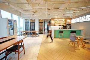 Interior GoWork MNC Tower Surabaya coworking space nyaman
